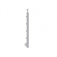 Montant inox AL904-12, prindere pe lateral treapta